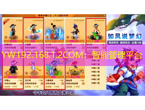 YW192.168.1.2COM：智能管理平台