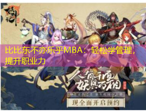 比比东不亦乐乎MBA：轻松学管理，提升职业力