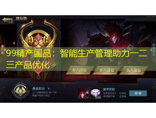 99精产国品：智能生产管理助力一二三产品优化