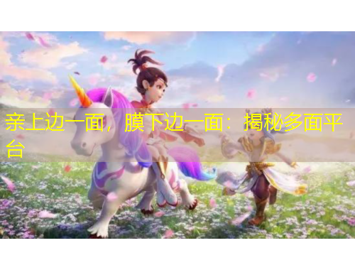 亲上边一面，膜下边一面：揭秘多面平台
