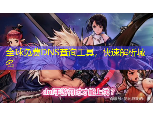 全球免费DNS查询工具，快速解析域名