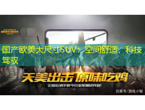 国产欧美大尺寸SUV：空间舒适，科技驾驭