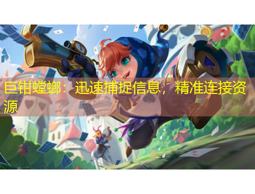 巨钳螳螂：迅速捕捉信息，精准连接资源