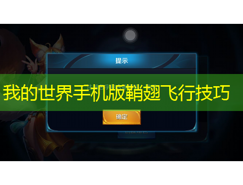 我的世界手机版鞘翅飞行技巧