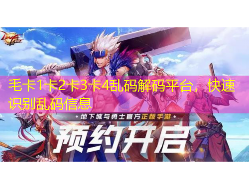 毛卡1卡2卡3卡4乱码解码平台，快速识别乱码信息