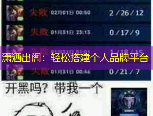 潇洒出阁：轻松搭建个人品牌平台