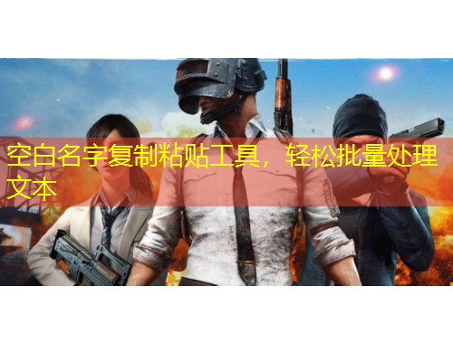 空白名字复制粘贴工具，轻松批量处理文本