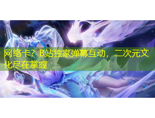 网络卡？B站独家弹幕互动，二次元文化尽在掌握