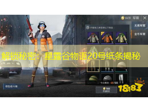 解锁秘密：星露谷物语20号纸条揭秘
