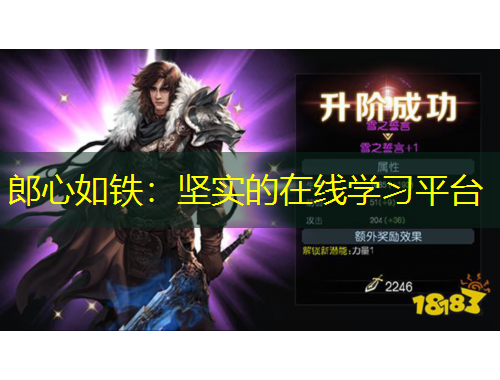 郎心如铁：坚实的在线学习平台