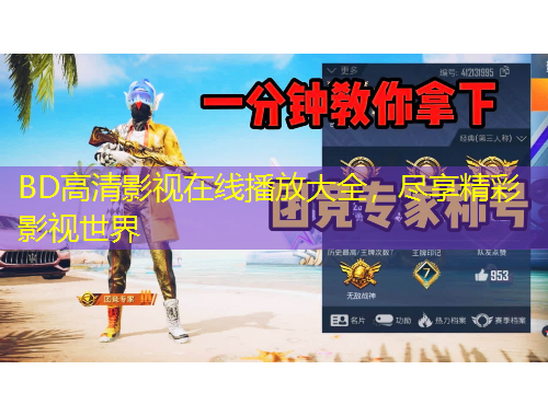 BD高清影视在线播放大全，尽享精彩影视世界