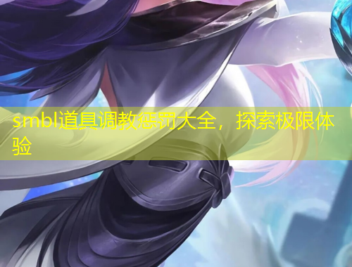 smbl道具调教惩罚大全，探索极限体验