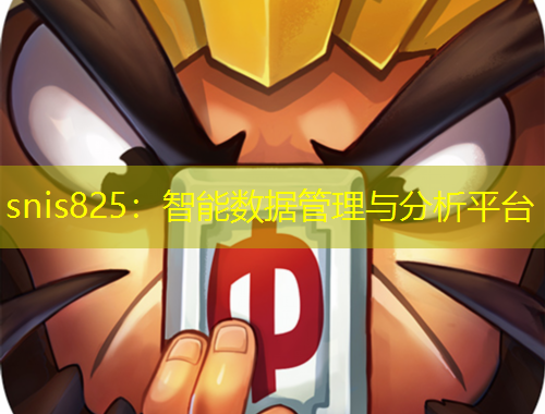snis825：智能数据管理与分析平台
