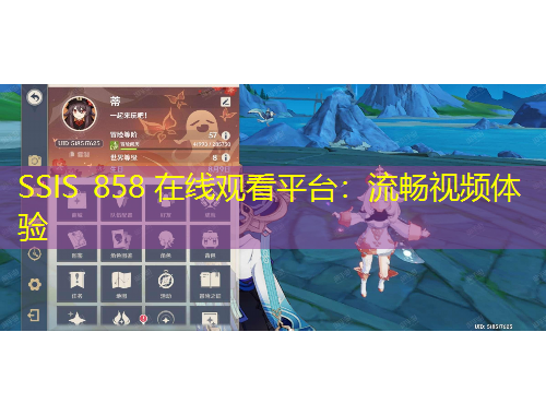 SSIS 858 在线观看平台：流畅视频体验