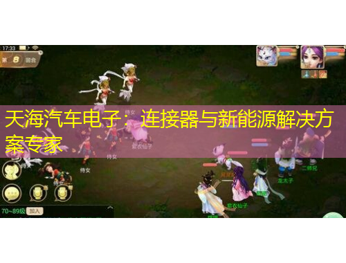 天海汽车电子:连接器与新能源解决方案专家