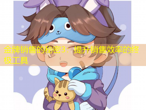 金牌销售的秘密3：提升销售效率的终极工具