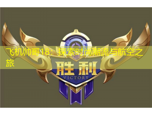 飞机帅哥18：探索时尚潮流与航空之旅