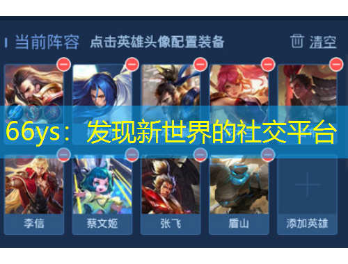 66ys:发现新世界的社交平台