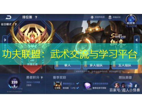 功夫联盟：武术交流与学习平台