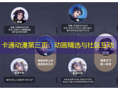 卡通动漫第三页：动画精选与社区互动