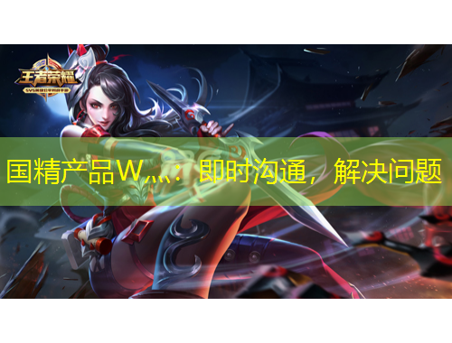 国精产品W灬：即时沟通，解决问题