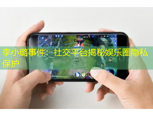 李小璐事件：社交平台揭秘娱乐圈隐私保护