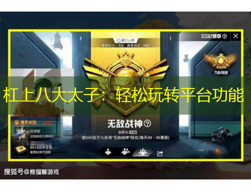 杠上八大太子：轻松玩转平台功能