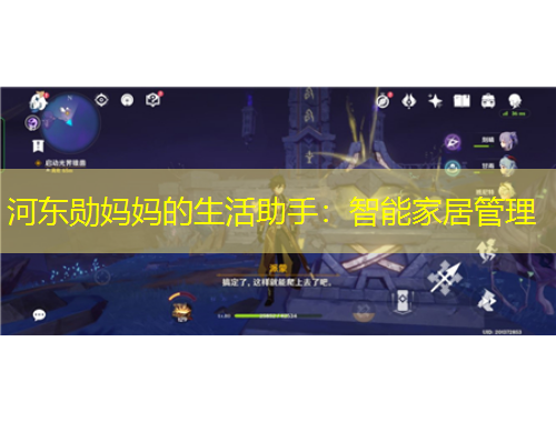 河东勋妈妈的生活助手：智能家居管理