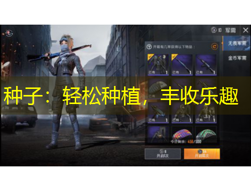 种子:轻松种植,丰收乐趣