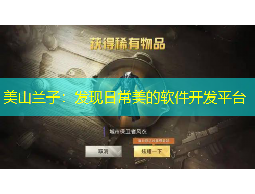 美山兰子:发现日常美的软件开发平台