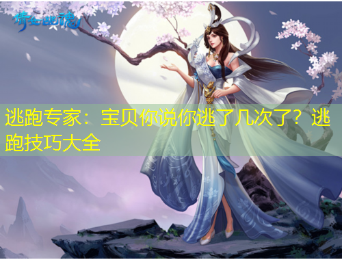 逃跑专家：宝贝你说你逃了几次了？逃跑技巧大全