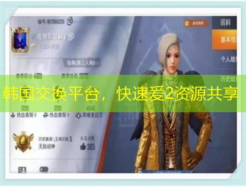 韩国交换平台，快速爰2资源共享